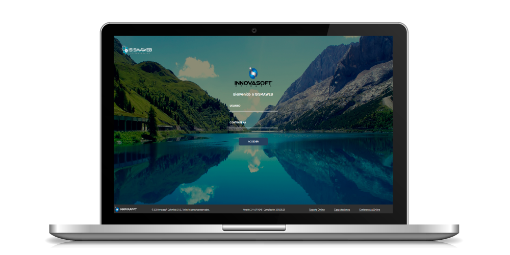 Login Software de gestión de Salud
